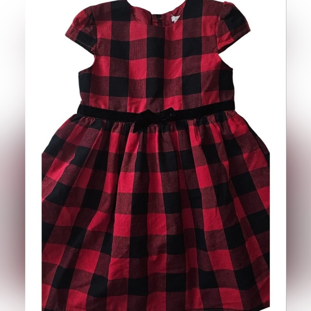 Forever Me 4T Buffalo Plaid Toddler Girls Dress